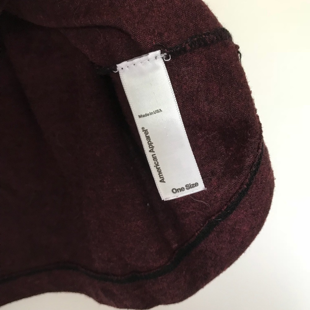 American Apparel Burgundy crop top - Picture 4 of 4